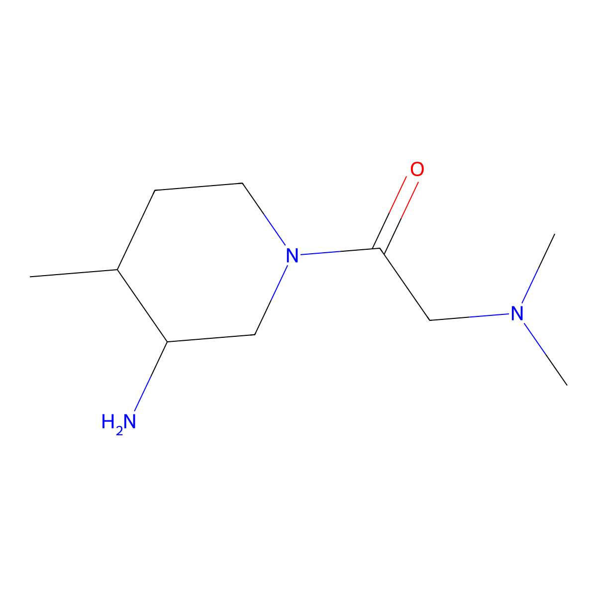1-(3-Amino-4-methylpiperidin-1-YL)-2-(dimethylamino)ethan-1-one molecular structure, CAS 1513259-20-5