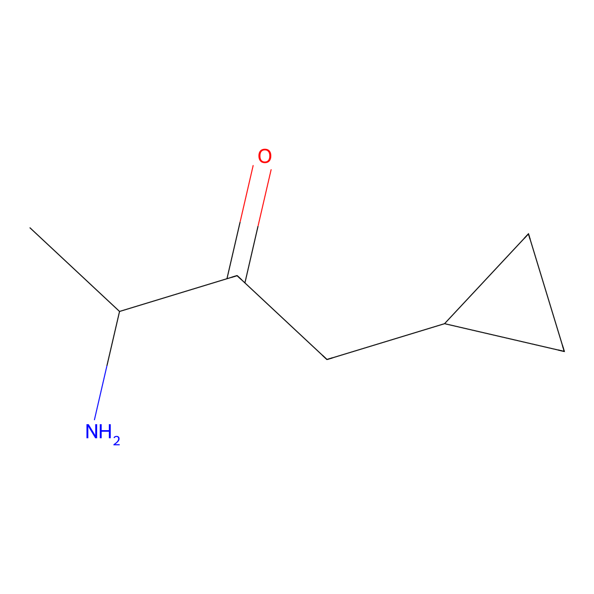 3-Amino-1-cyclopropylbutan-2-one molecular structure, CAS 1513265-13-8