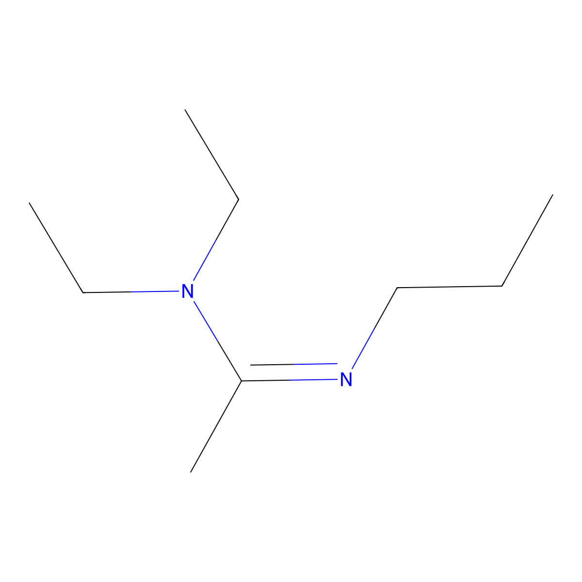 N,N-Diethyl-N'-propylacetamidine molecular structure, CAS 151328-42-6