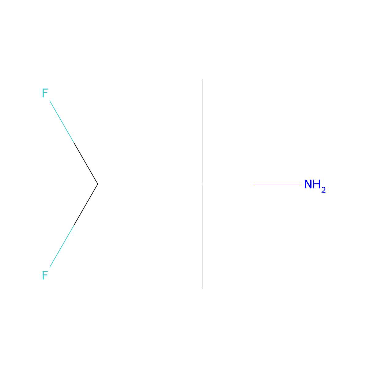 1,1-Difluoro-2-methylpropan-2-amine molecular structure, CAS 1513291-91-2
