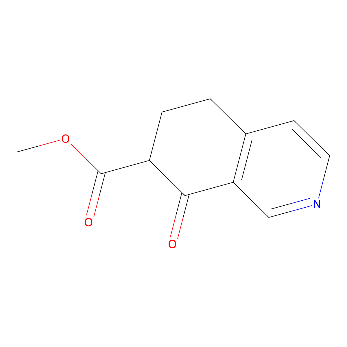 Methyl 8-oxo-5,6,7,8-tetrahydroisoquinoline-7-carboxylate molecular structure, CAS 151330-02-8