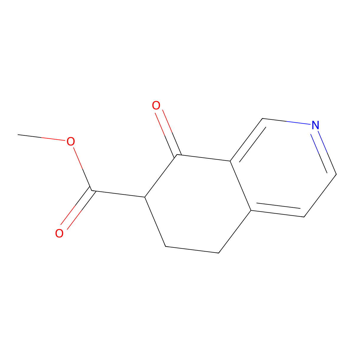 Methyl 8-oxo-5,6,7,8-tetrahydroisoquinoline-7-carboxylate molecular structure, CAS 151330-02-8