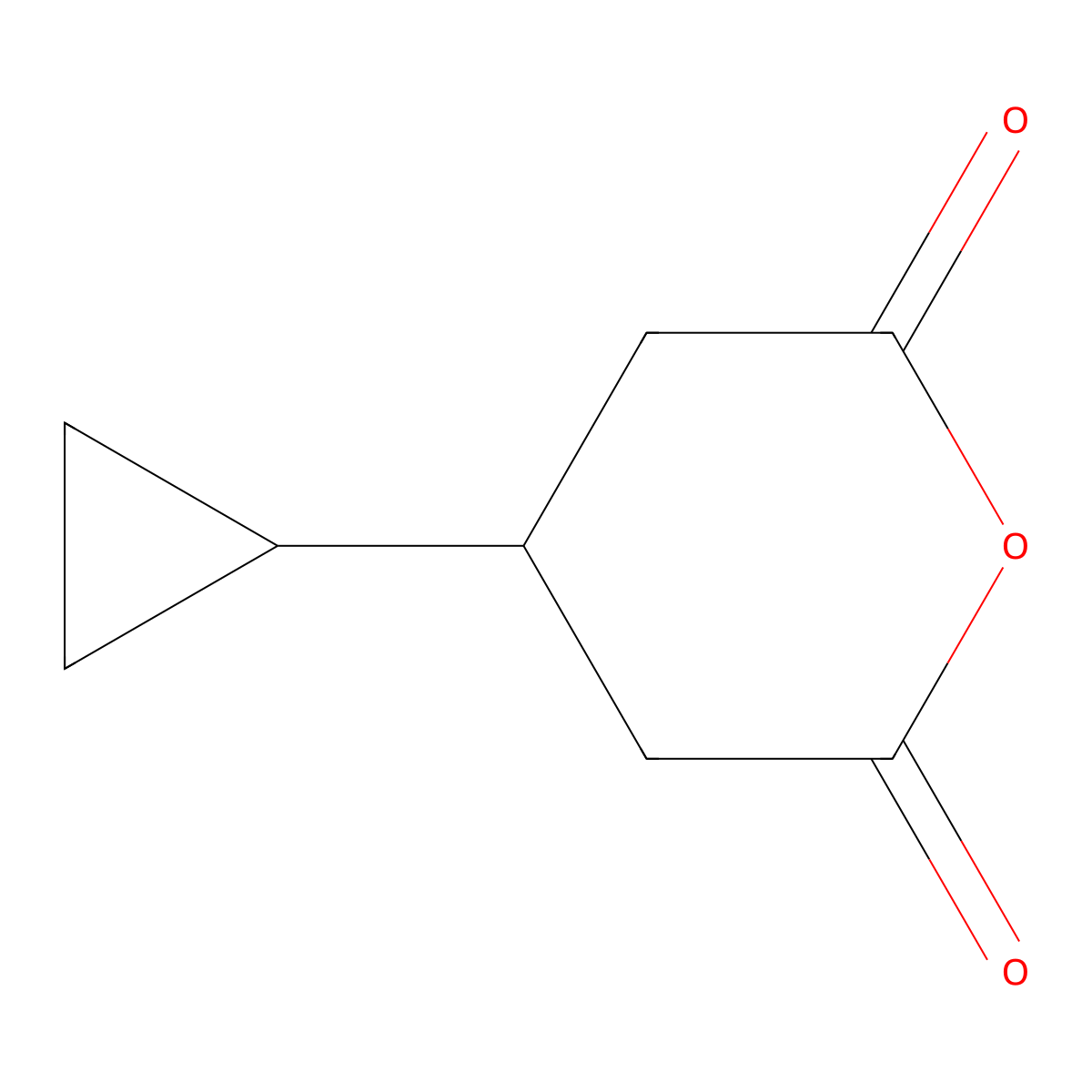 4-Cyclopropyloxane-2,6-dione molecular structure, CAS 151331-07-6