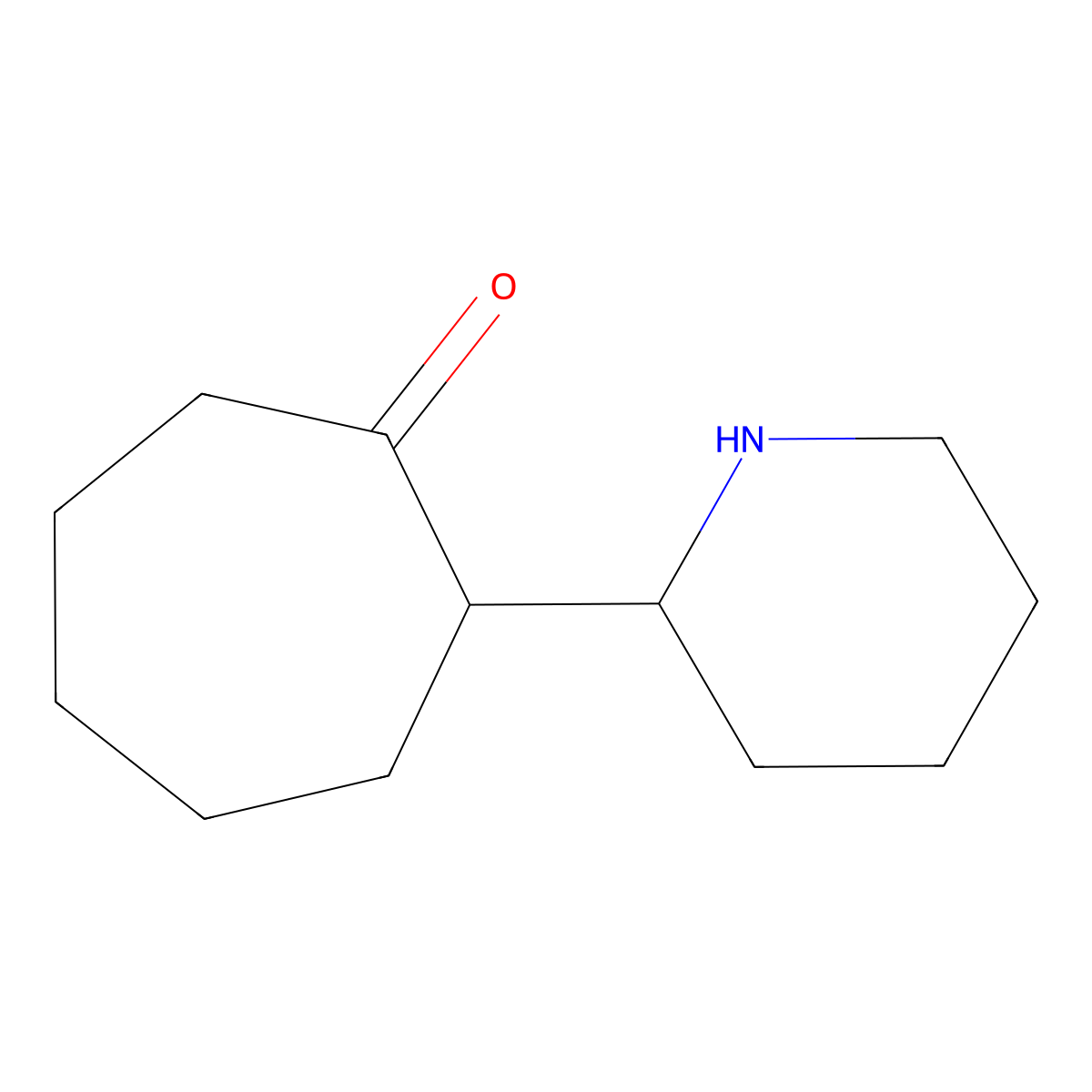 2-(Piperidin-2-YL)cycloheptan-1-one molecular structure, CAS 1513333-38-4