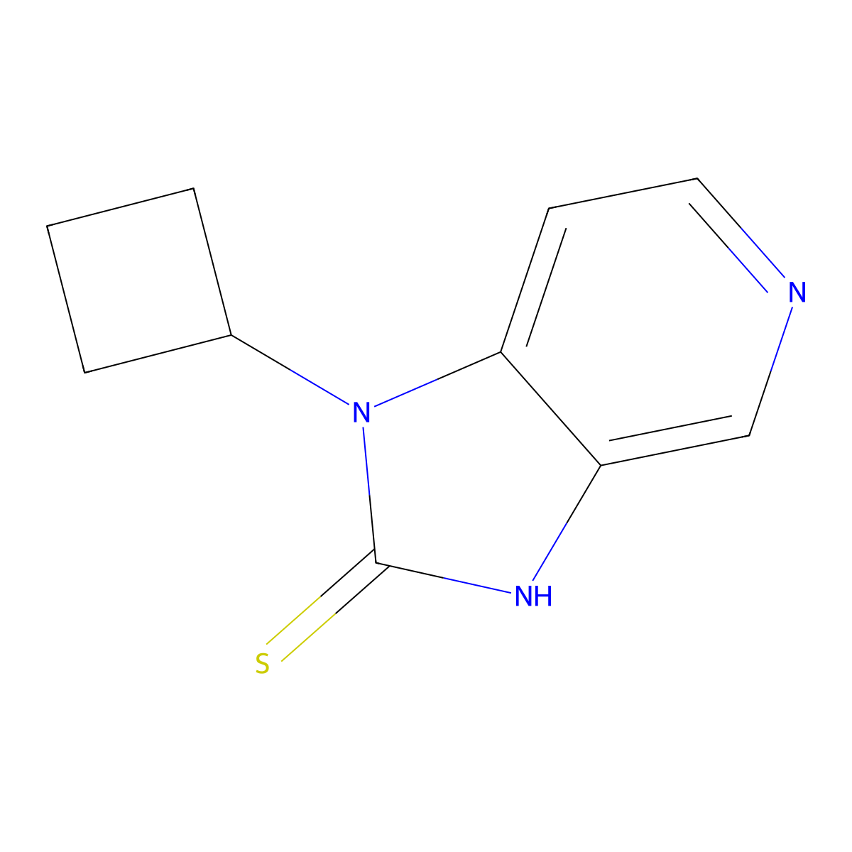 1-Cyclobutyl-1H-imidazo[4,5-c]pyridine-2-thiol molecular structure, CAS 1513389-11-1
