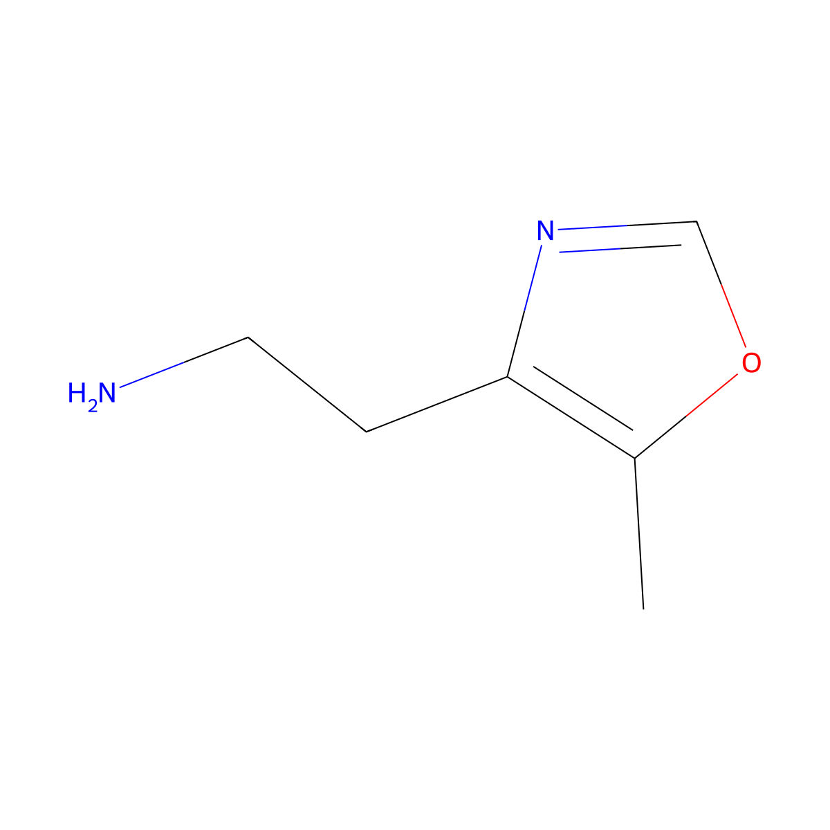 2-(5-Methyl-1,3-oxazol-4-yl)ethan-1-amine molecular structure, CAS 1513471-64-1