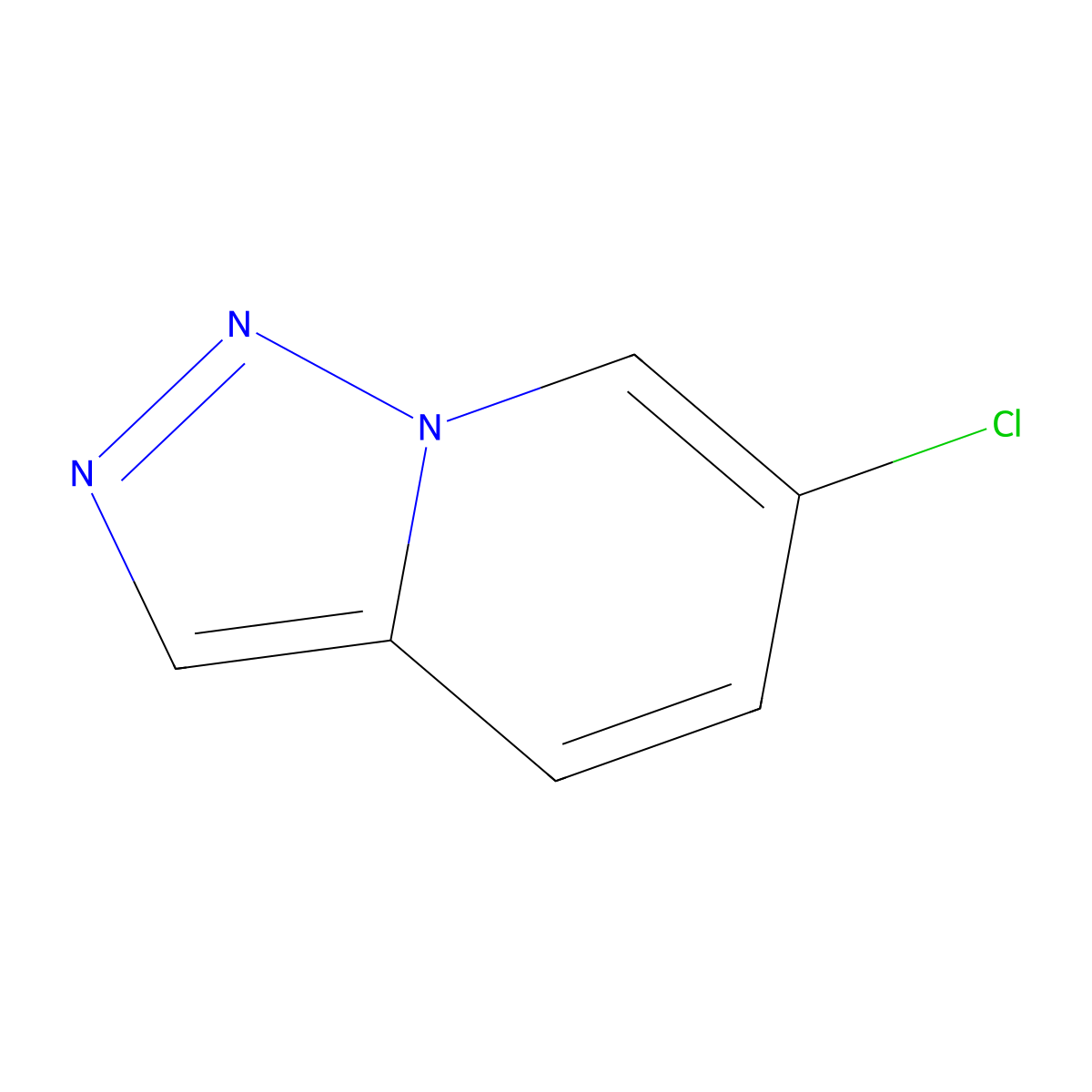 6-Chloro-(1,2,3)triazolo(1,5-a)pyridine molecular structure, CAS 1513490-87-3