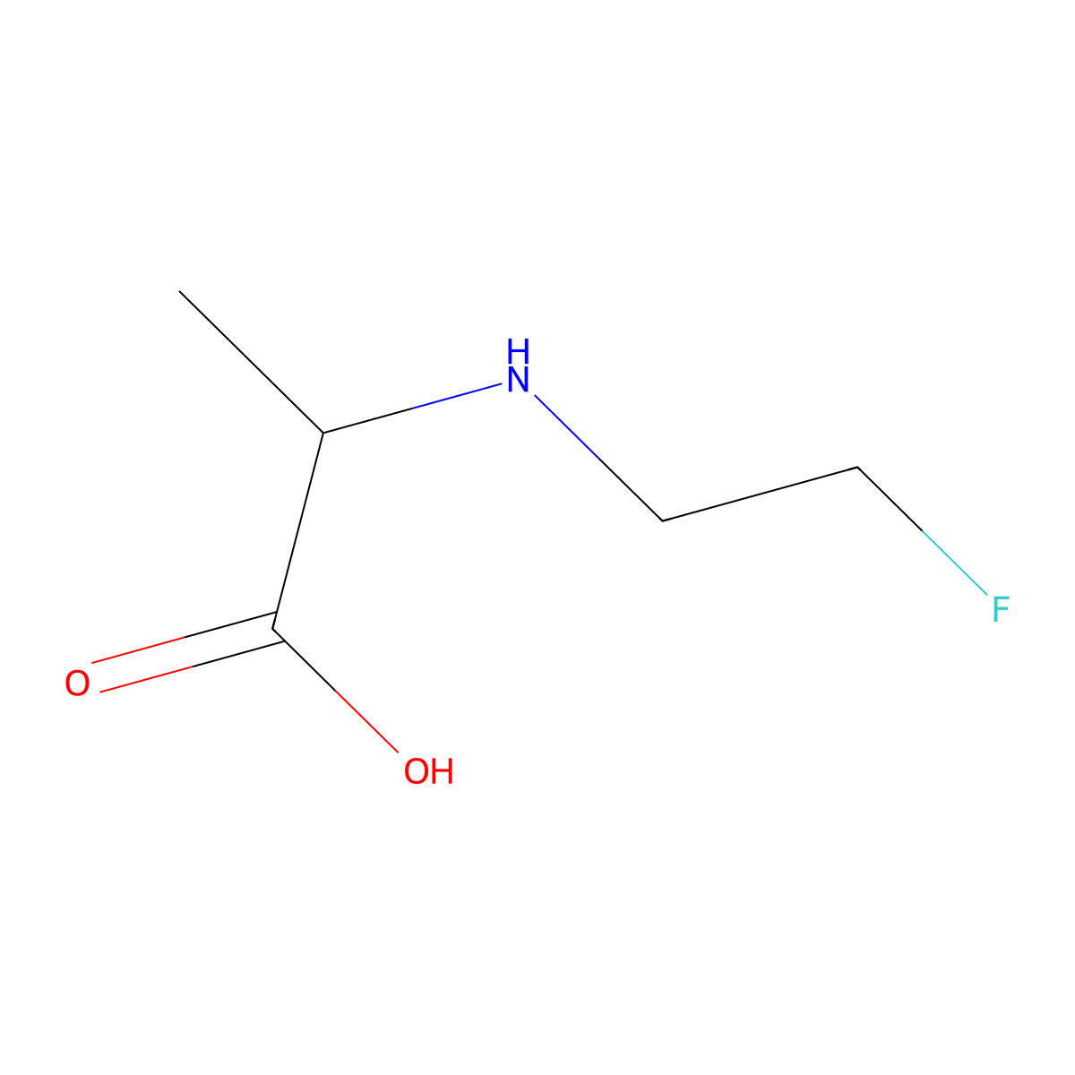 2-[(2-Fluoroethyl)amino]propanoic acid molecular structure, CAS 1513514-50-5