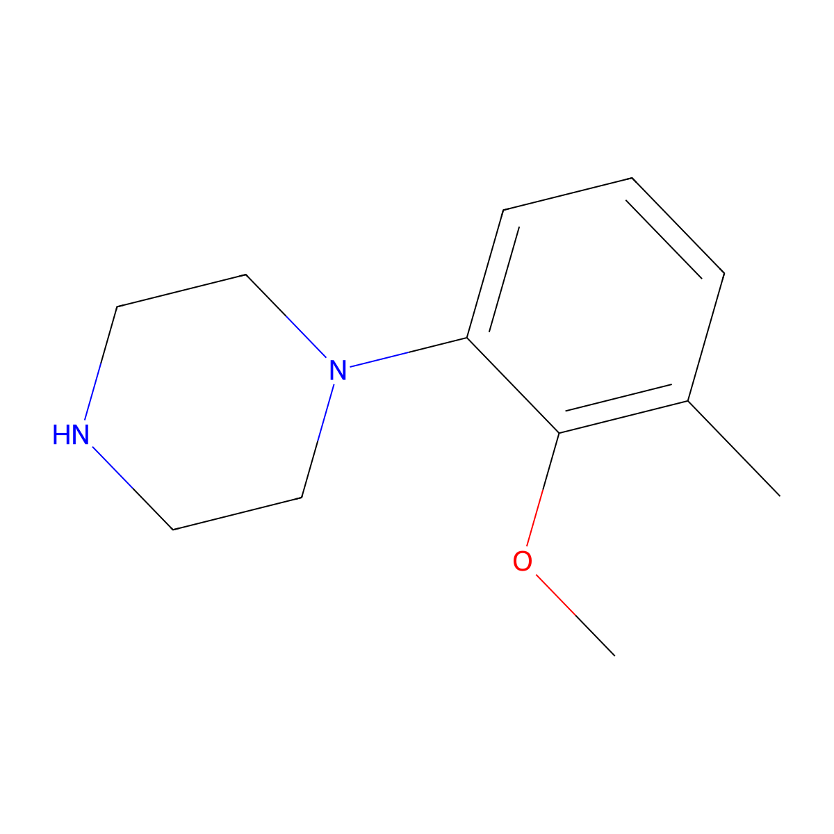 1-(2-Methoxy-3-methylphenyl)piperazine molecular structure, CAS 1513518-62-1