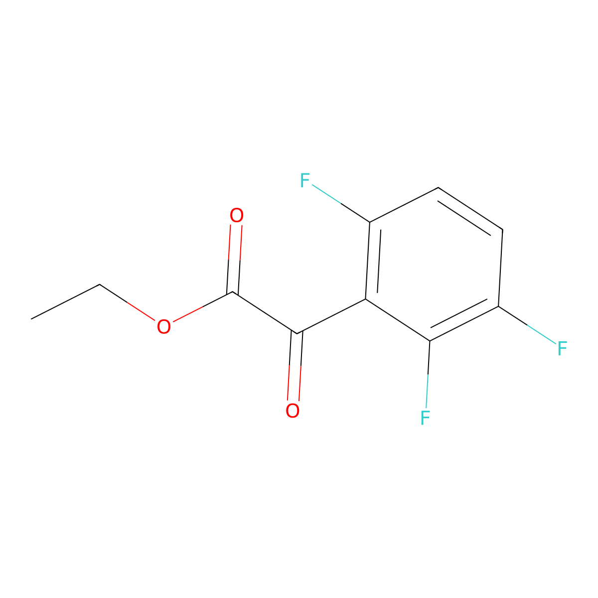 Ethyl 2-oxo-2-(2,3,6-trifluorophenyl)acetate molecular structure, CAS 1513554-05-6