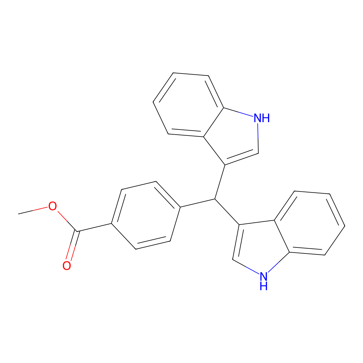 DIM-C-pPhCO2Me molecular structure, CAS 151358-48-4