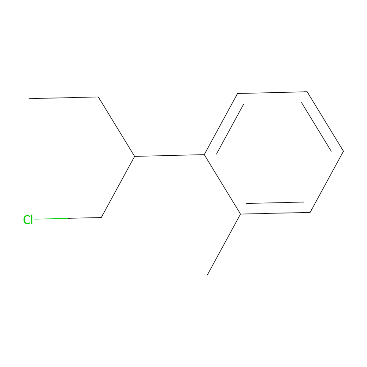 1-(1-Chlorobutan-2-YL)-2-methylbenzene molecular structure, CAS 1513580-17-0