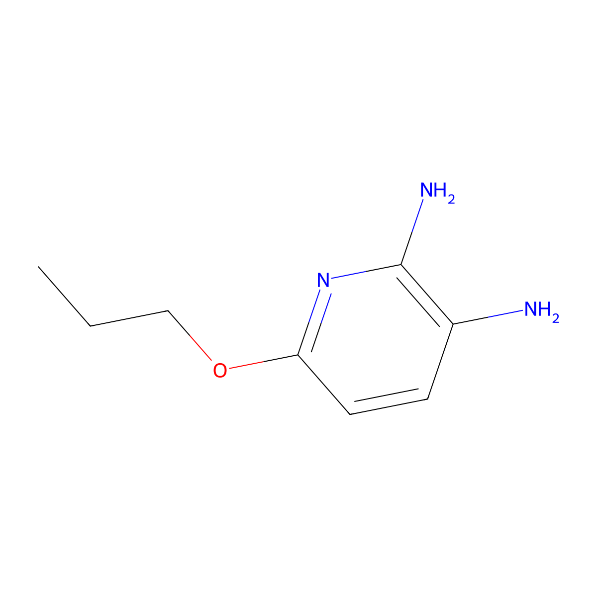 6-Propoxypyridine-2,3-diamine molecular structure, CAS 1513581-47-9