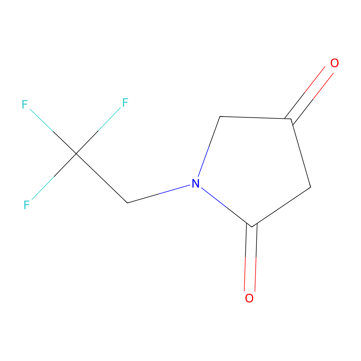 1-(2,2,2-Trifluoroethyl)pyrrolidine-2,4-dione molecular structure, CAS 1513582-88-1