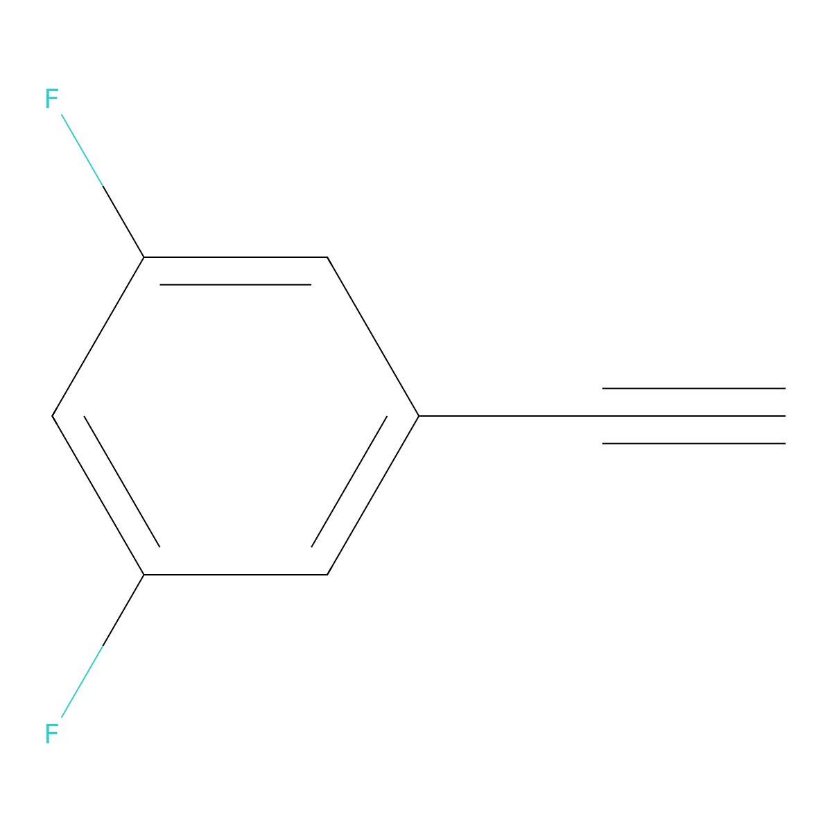 1-Ethynyl-3,5-difluorobenzene molecular structure, CAS 151361-87-4