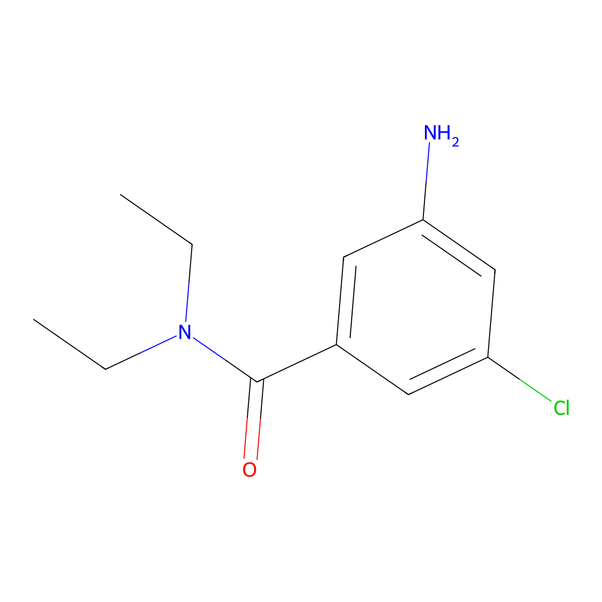 3-Amino-5-chloro-N,N-diethylbenzamide molecular structure, CAS 1513636-92-4
