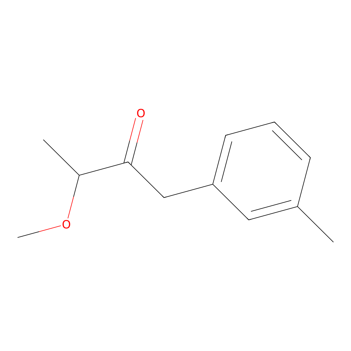 3-Methoxy-1-(3-methylphenyl)butan-2-one molecular structure, CAS 1513667-04-3