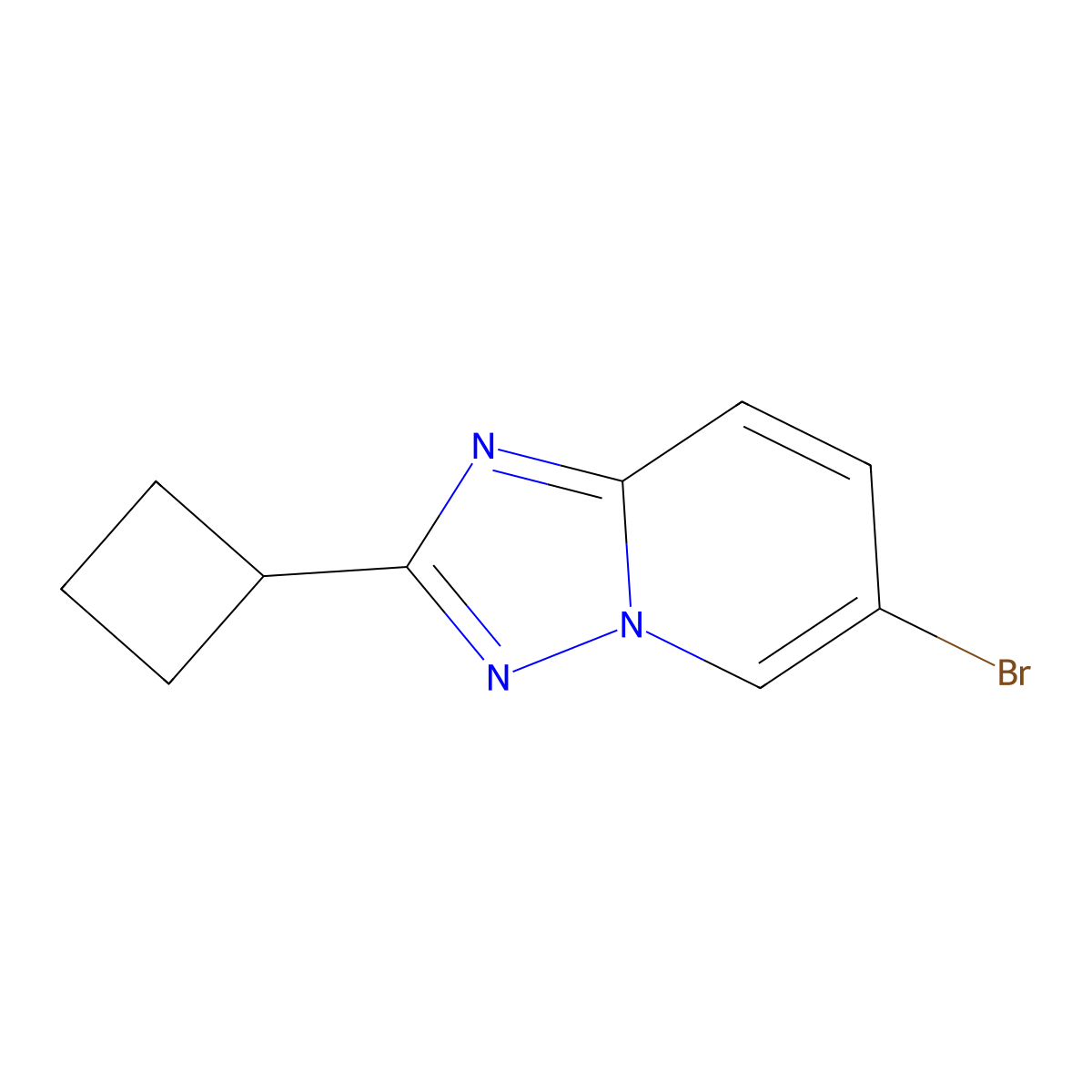 6-Bromo-2-cyclobutyl-[1,2,4]triazolo[1,5-A]pyridine molecular structure, CAS 1513736-36-1