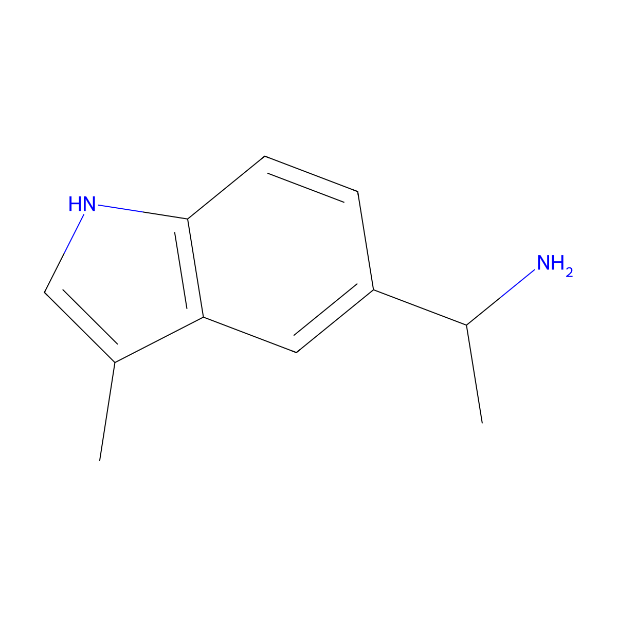 1-(3-Methyl-1H-indol-5-YL)ethan-1-amine molecular structure, CAS 1513768-39-2