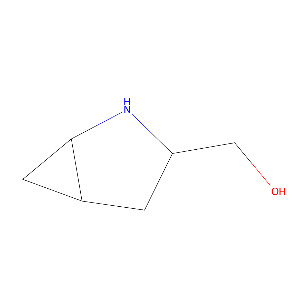((1S,3S,5S)-2-azabicyclo[3.1.0]hexan-3-yl)methanol molecular structure, CAS 1513848-52-6
