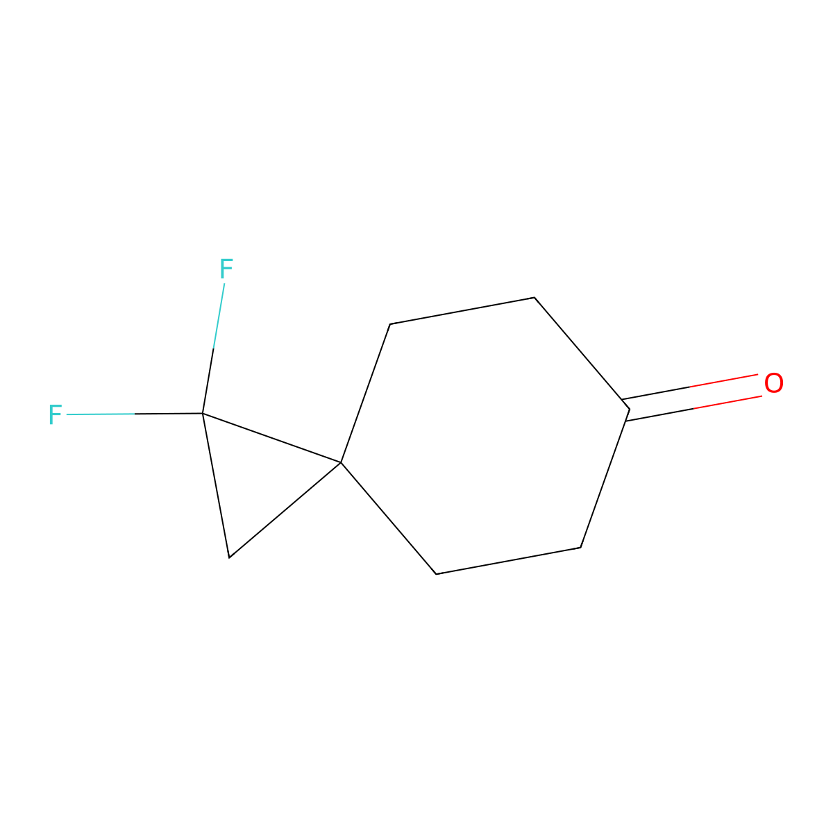 1,1-Difluorospiro(2.5)octan-6-one molecular structure, CAS 1513853-81-0