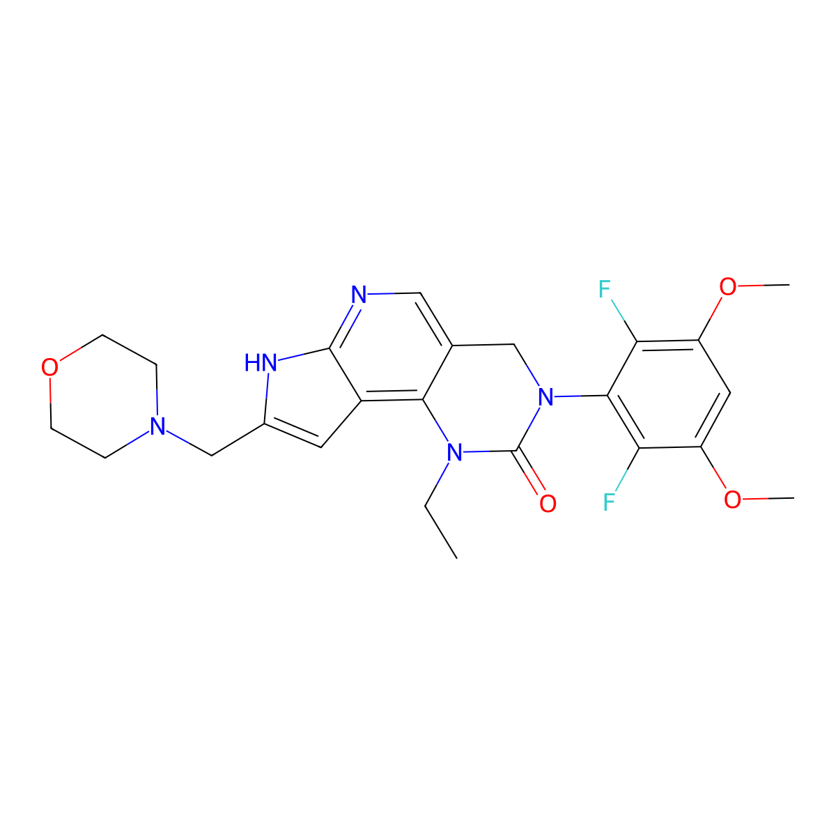 Pemigatinib molecular structure, CAS 1513857-77-6