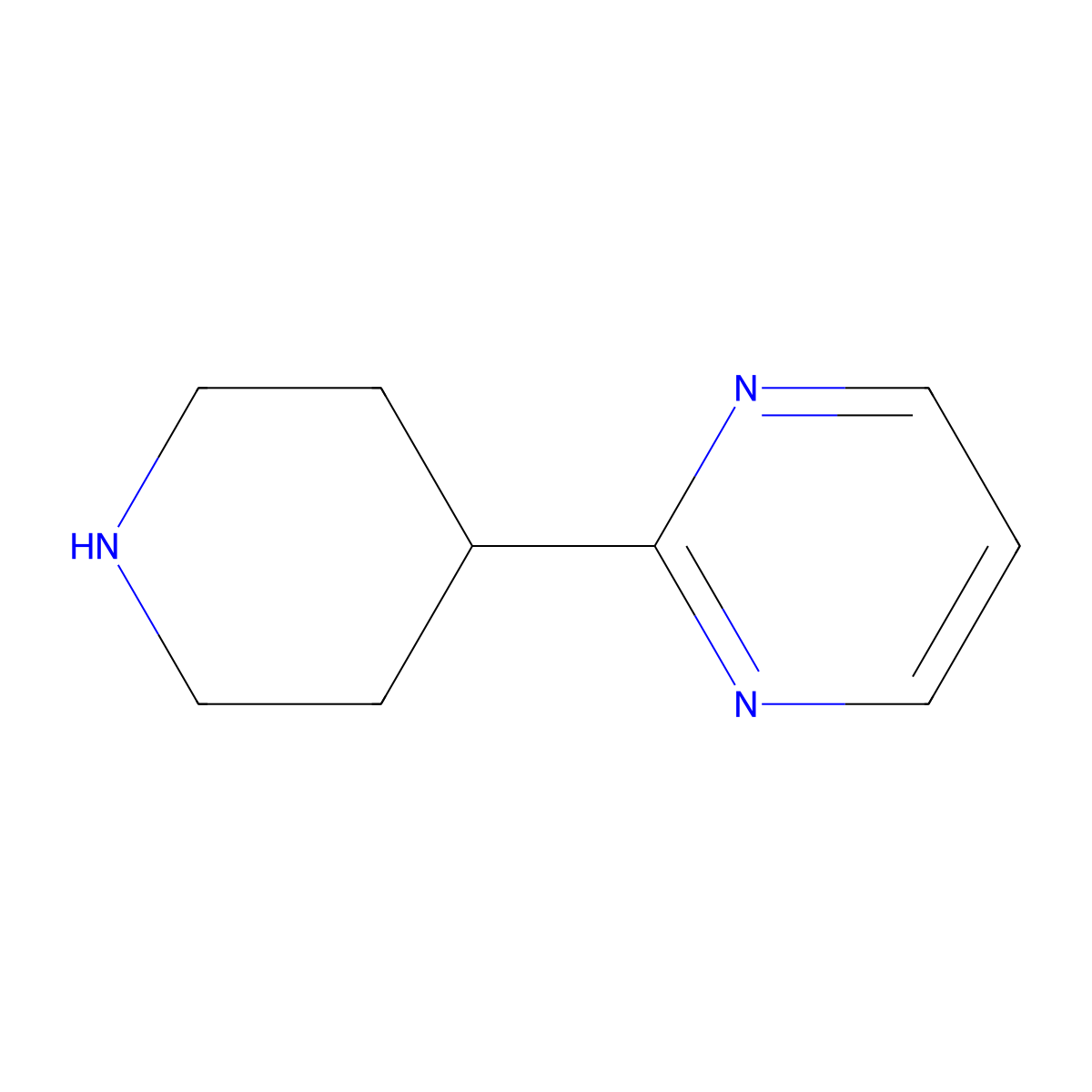 2-(Piperidin-4-YL)pyrimidine molecular structure, CAS 151389-25-2