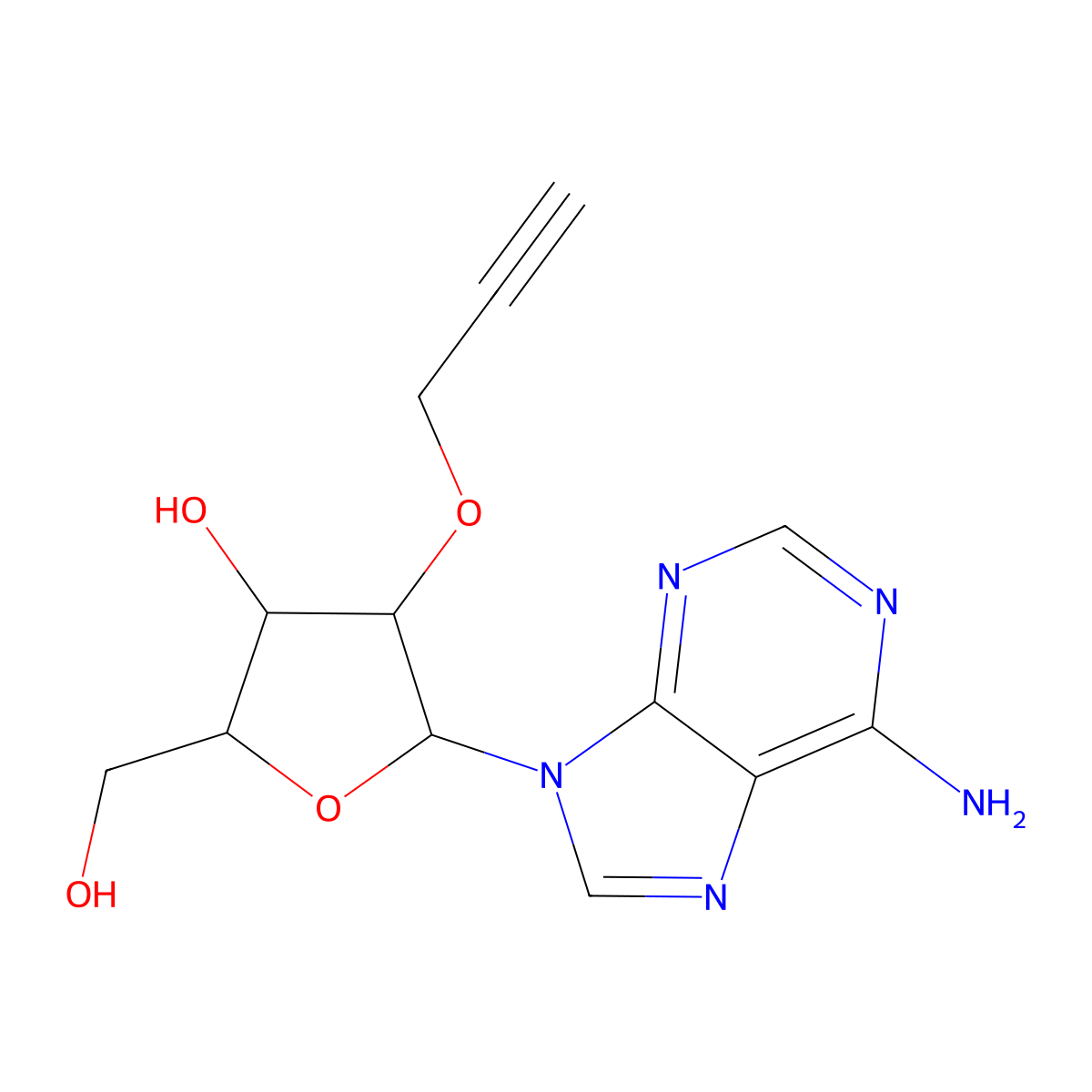 2'-o-Propargyladenosine molecular structure, CAS 151390-97-5