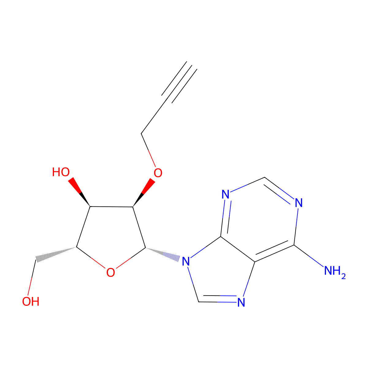 2'-o-Propargyladenosine molecular structure, CAS 151390-97-5