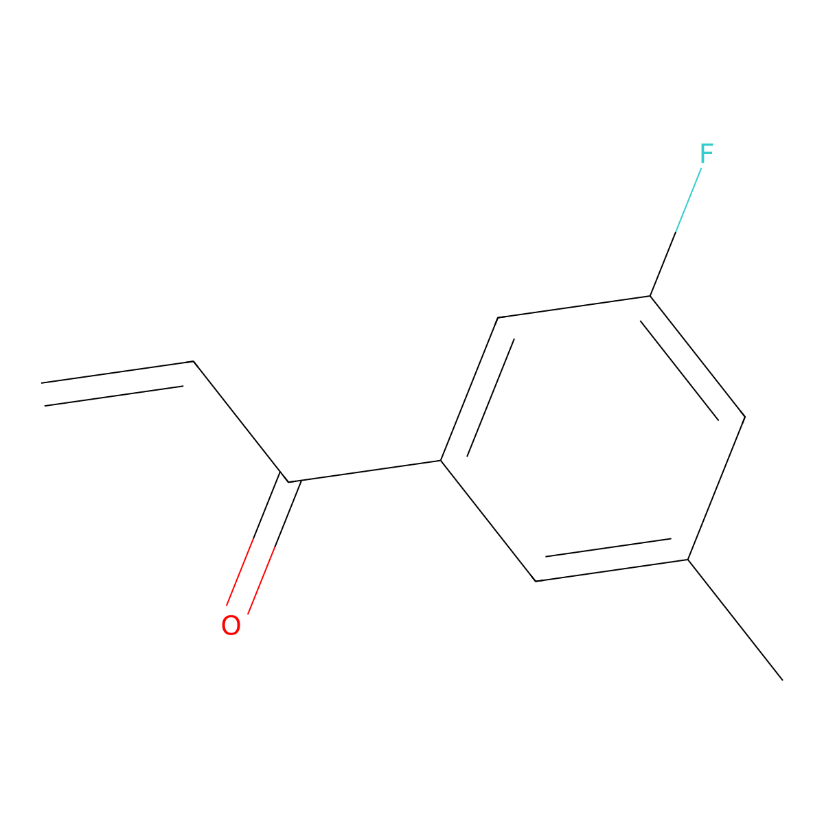 1-(3-Fluoro-5-methylphenyl)prop-2-en-1-one molecular structure, CAS 1513934-91-2