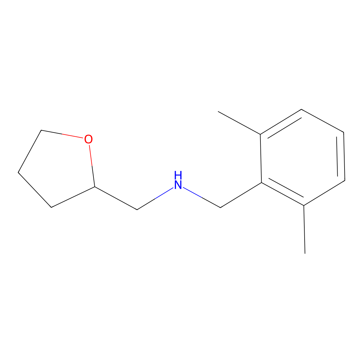 [(2,6-Dimethylphenyl)methyl][(oxolan-2-yl)methyl]amine molecular structure, CAS 1513989-15-5