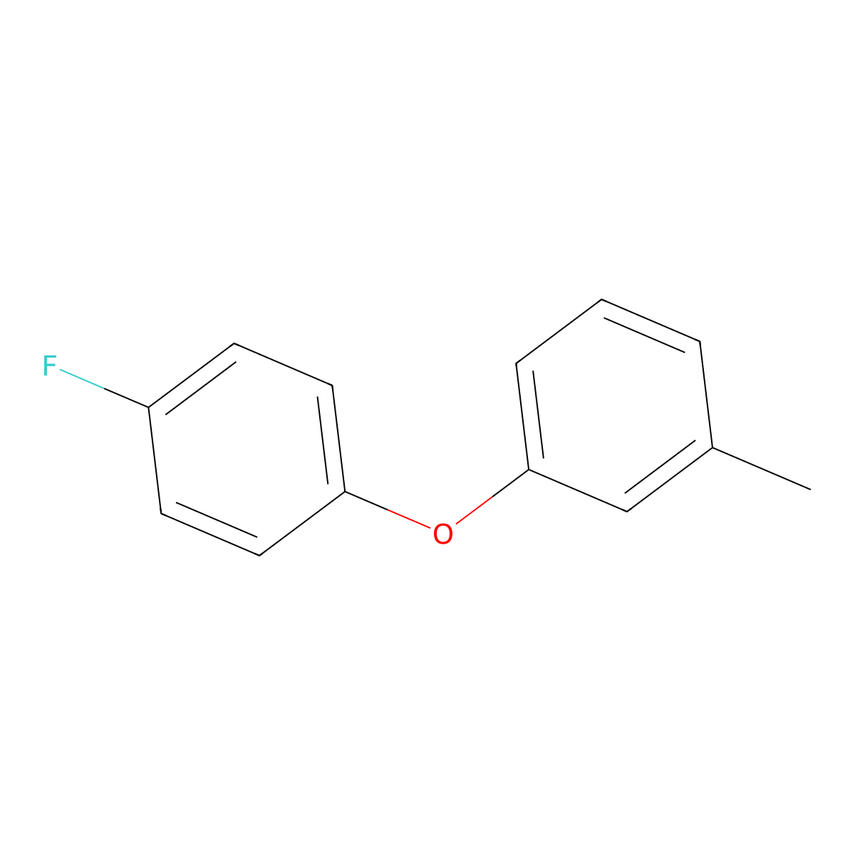 1-(4-Fluorophenoxy)-3-methylbenzene molecular structure, CAS 1514-26-7