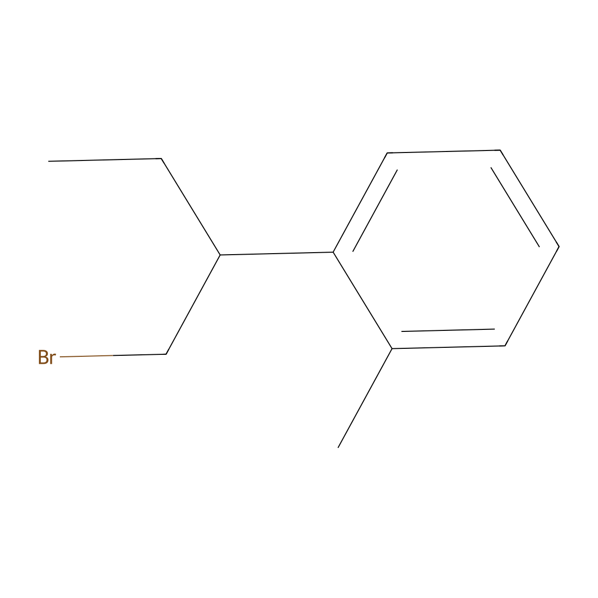 1-(1-Bromobutan-2-yl)-2-methylbenzene molecular structure, CAS 1514025-29-6