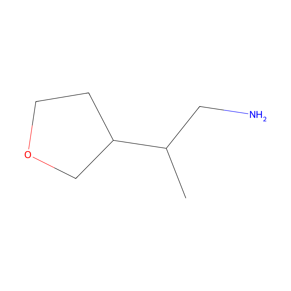 2-(Oxolan-3-yl)propan-1-amine molecular structure, CAS 1514028-64-8