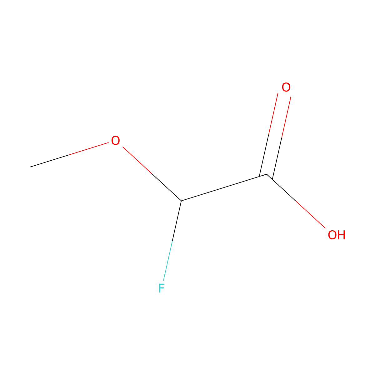 2-Fluoro-2-methoxyacetic acid molecular structure, CAS 1514032-03-1