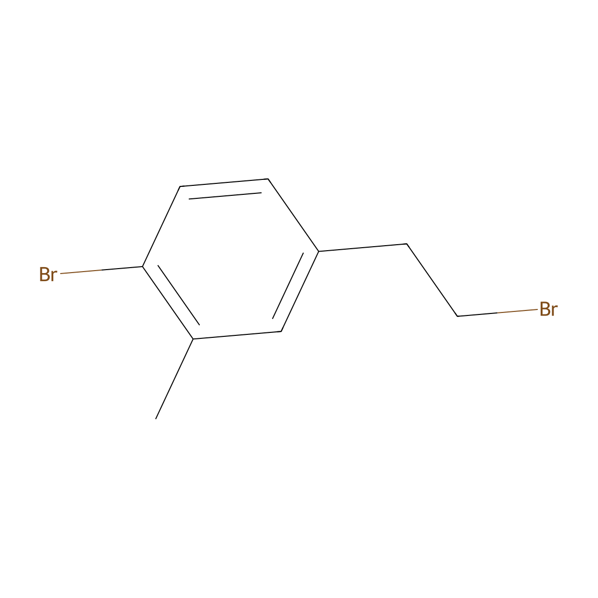 1-Bromo-4-(2-bromoethyl)-2-methylbenzene molecular structure, CAS 1514058-22-0