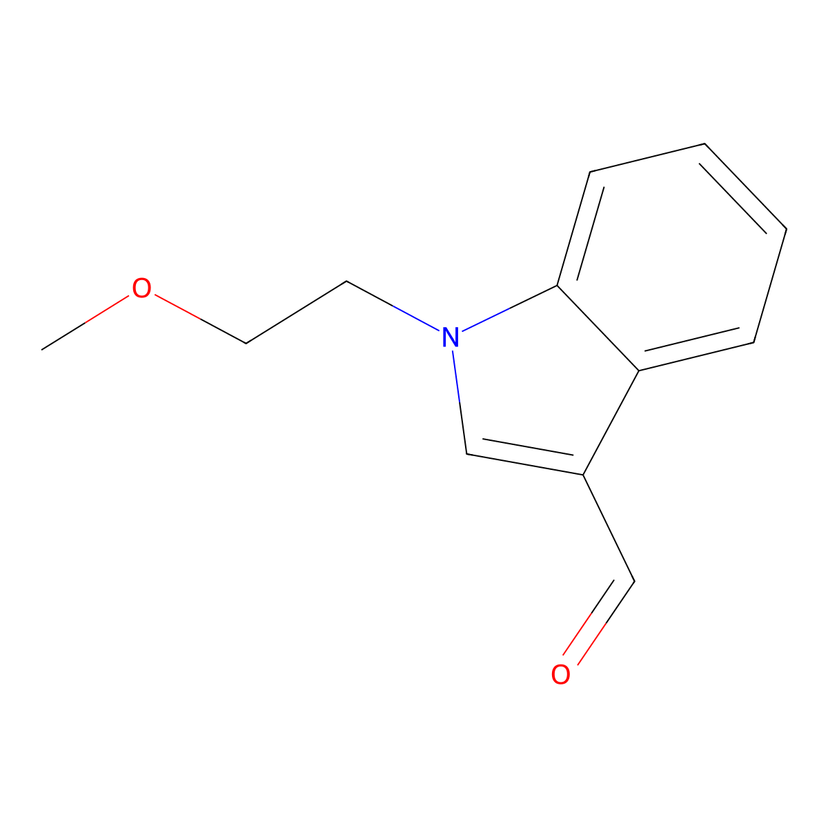 1-(2-Methoxyethyl)-1H-indole-3-carbaldehyde molecular structure, CAS 151409-82-4