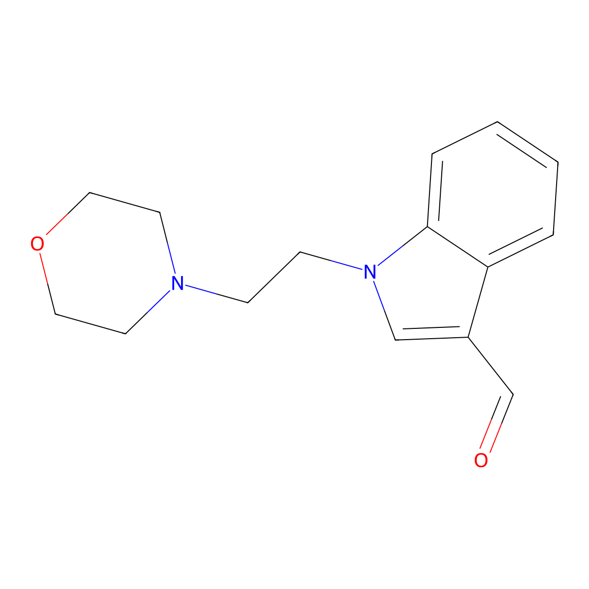 1-(2-Morpholin-4-yl-ethyl)-1H-indole-3-carbaldehyde molecular structure, CAS 151409-85-7
