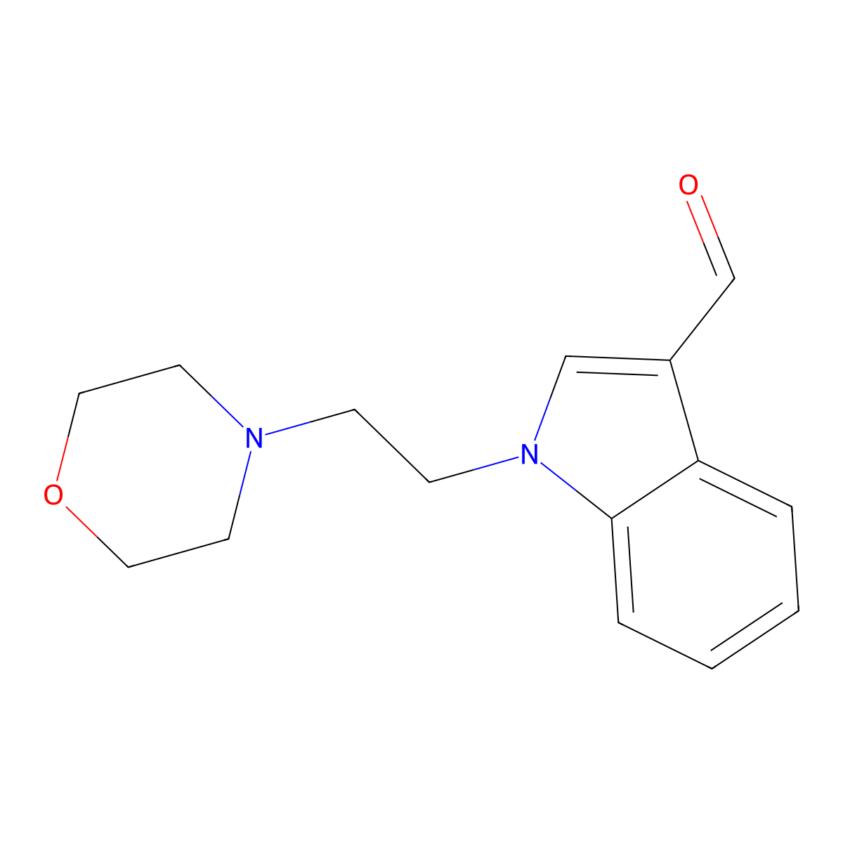 1-(2-Morpholin-4-yl-ethyl)-1H-indole-3-carbaldehyde molecular structure, CAS 151409-85-7