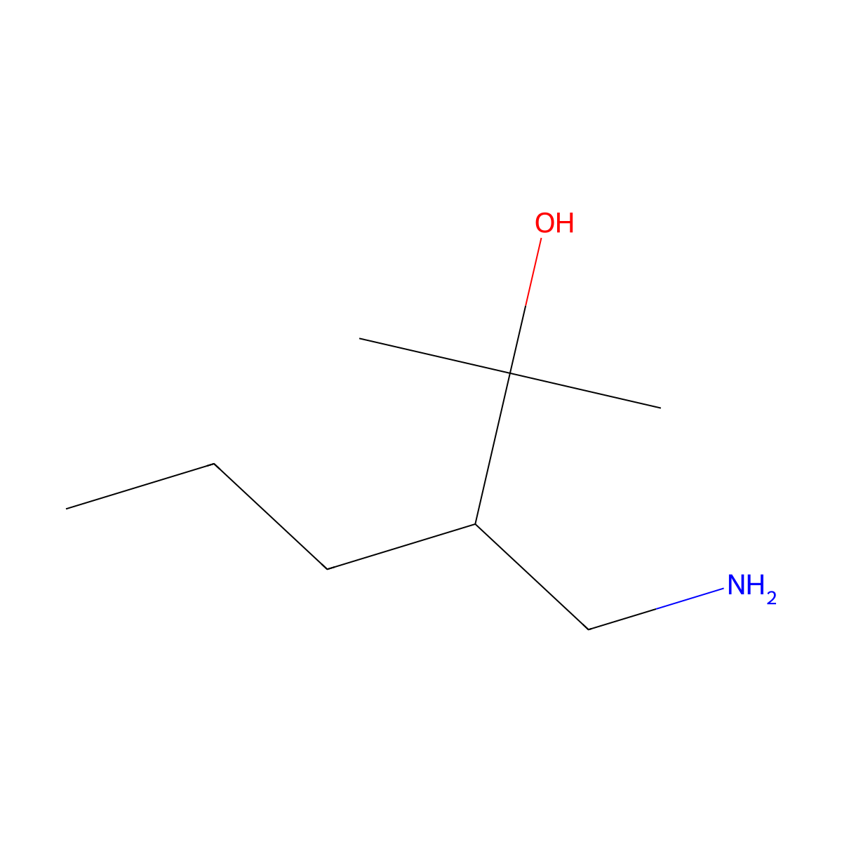 3-(Aminomethyl)-2-methylhexan-2-ol molecular structure, CAS 1514098-03-3