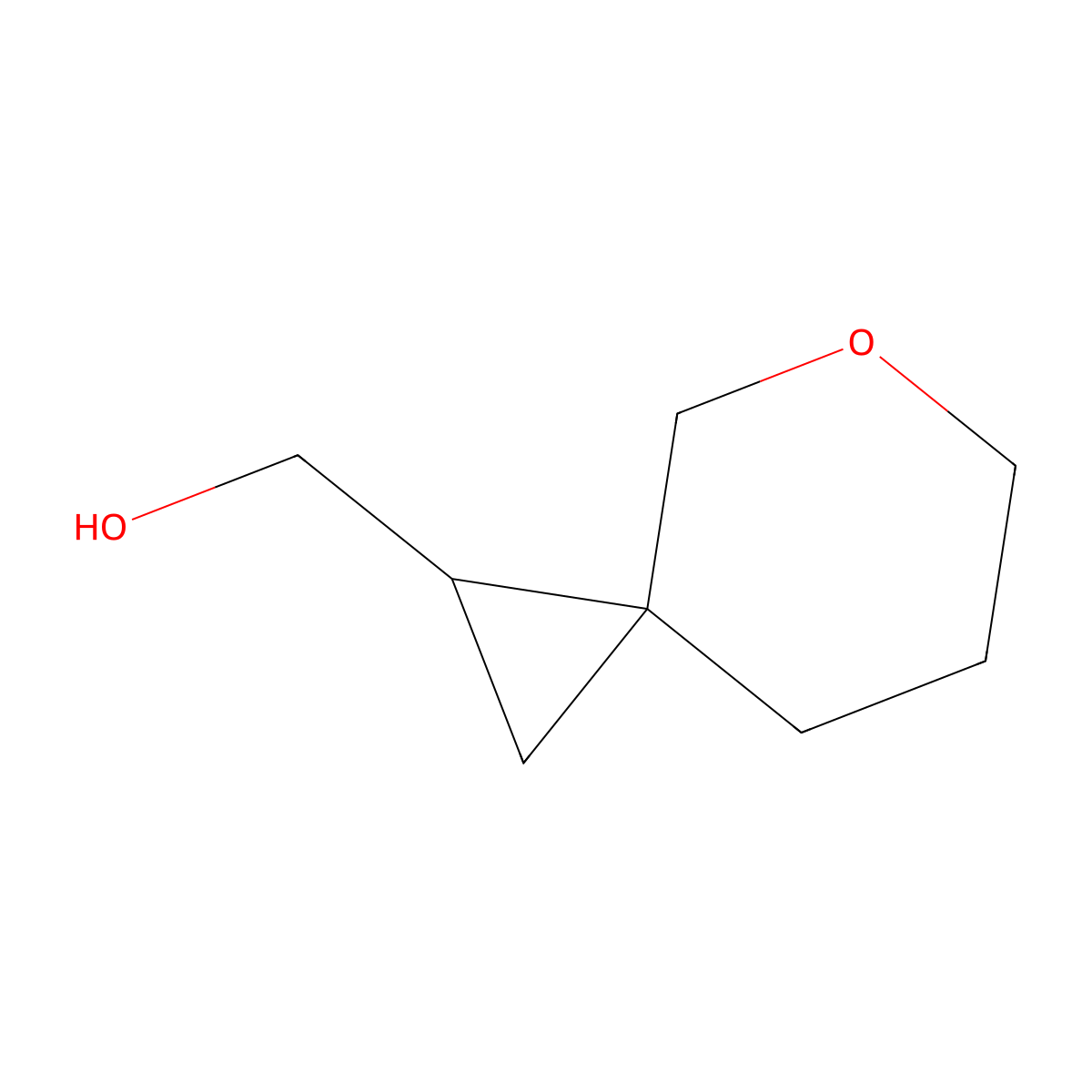 {5-Oxaspiro[2.5]octan-1-yl}methanol molecular structure, CAS 1514099-23-0