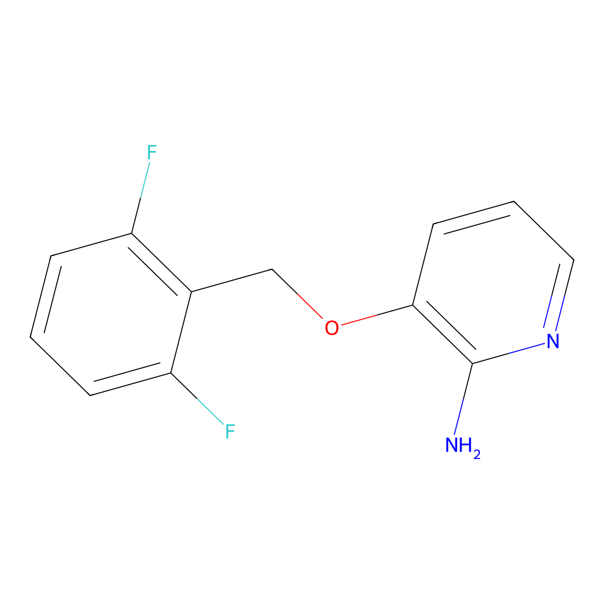 3-(2,6-Difluoro-benzyloxy)-pyridin-2-ylamine molecular structure, CAS 151411-13-1
