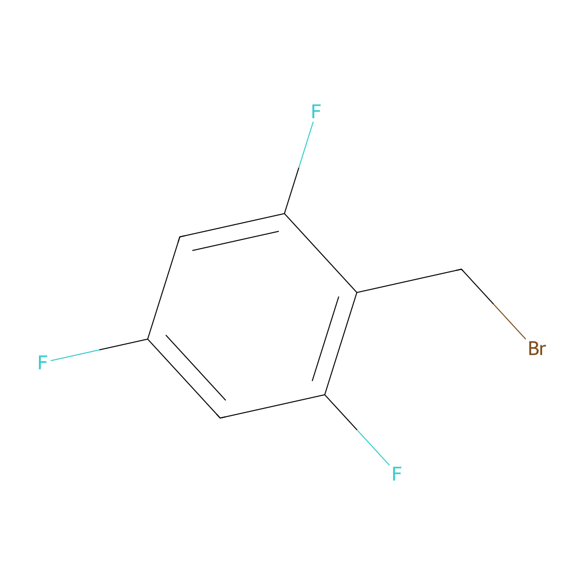 2,4,6-Trifluorobenzyl bromide molecular structure, CAS 151411-98-2