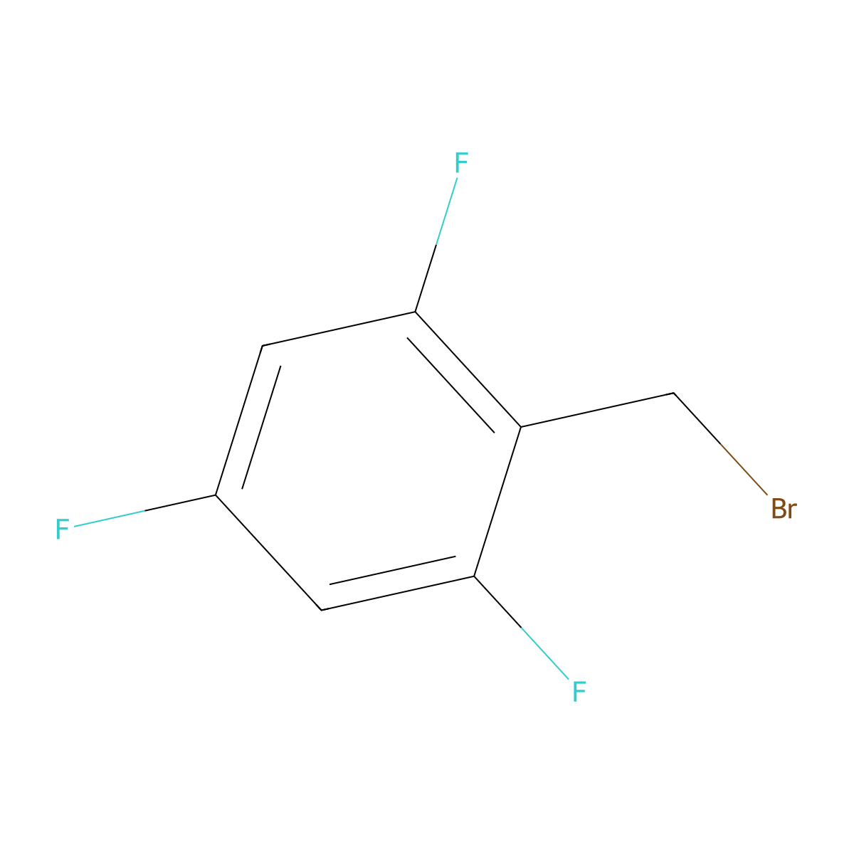 2,4,6-Trifluorobenzyl bromide molecular structure, CAS 151411-98-2