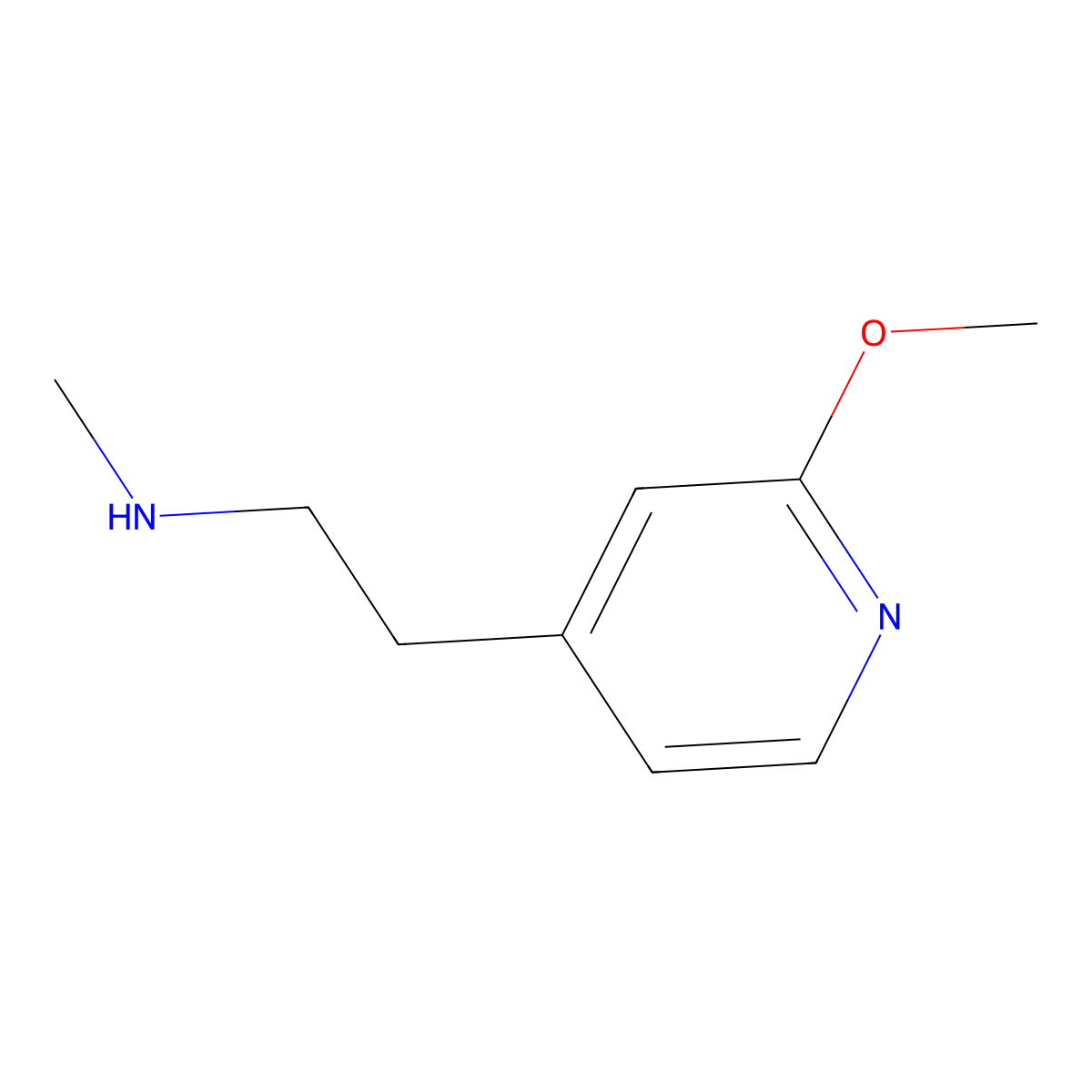 [2-(2-Methoxypyridin-4-yl)ethyl](methyl)amine molecular structure, CAS 1514115-80-0