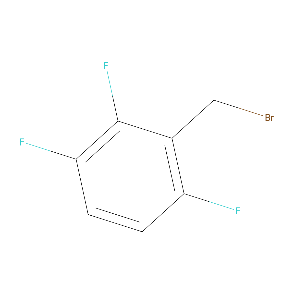 2,3,6-Trifluorobenzyl bromide molecular structure, CAS 151412-02-1