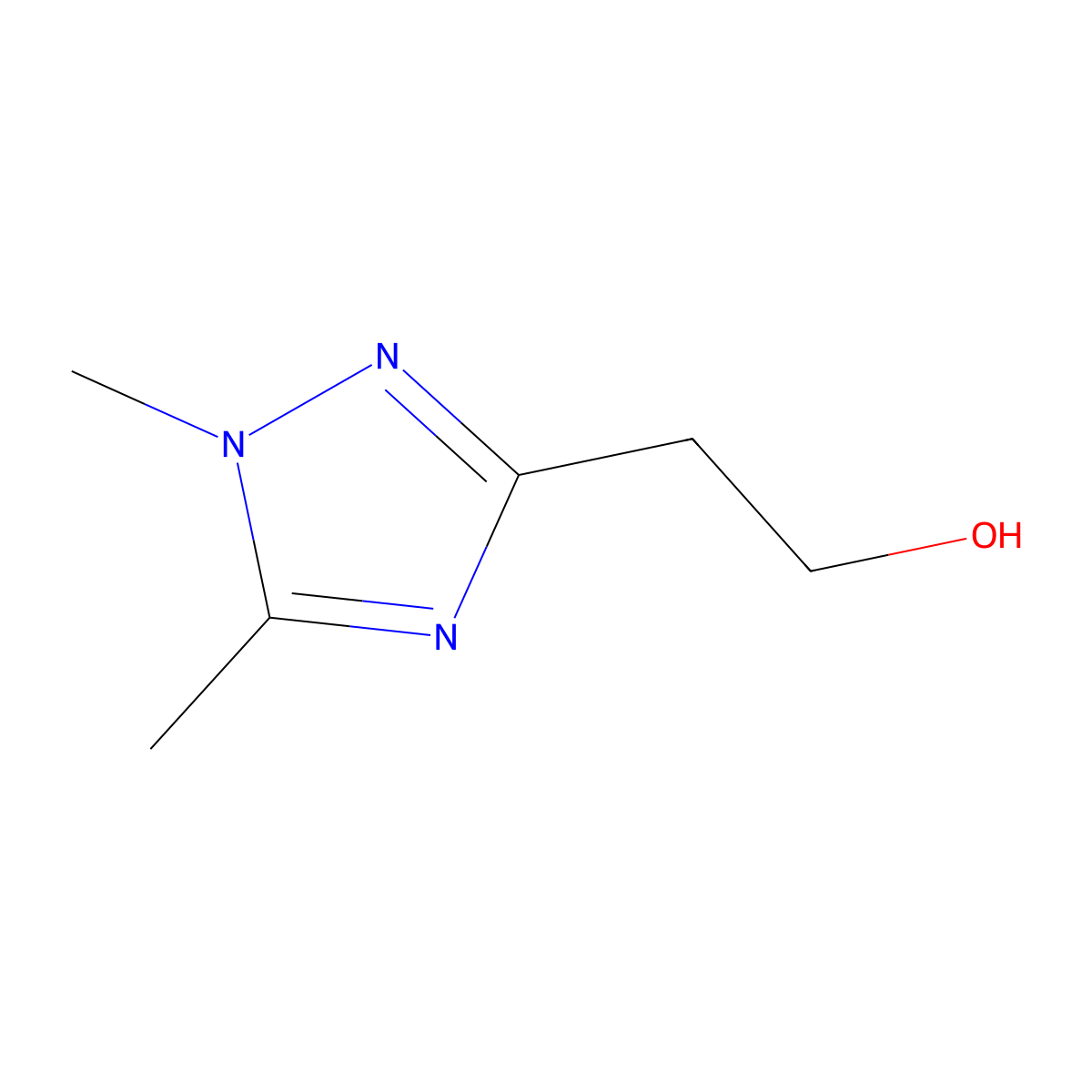 2-(1,5-Dimethyl-1H-1,2,4-triazol-3-YL)ethanol molecular structure, CAS 1514125-08-6