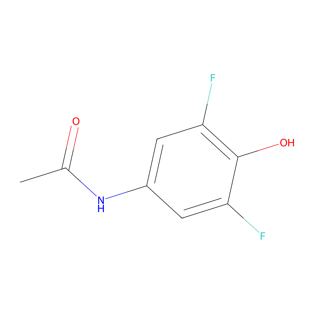 N-(3,5-Difluoro-4-hydroxyphenyl)acetamide molecular structure, CAS 151414-41-4