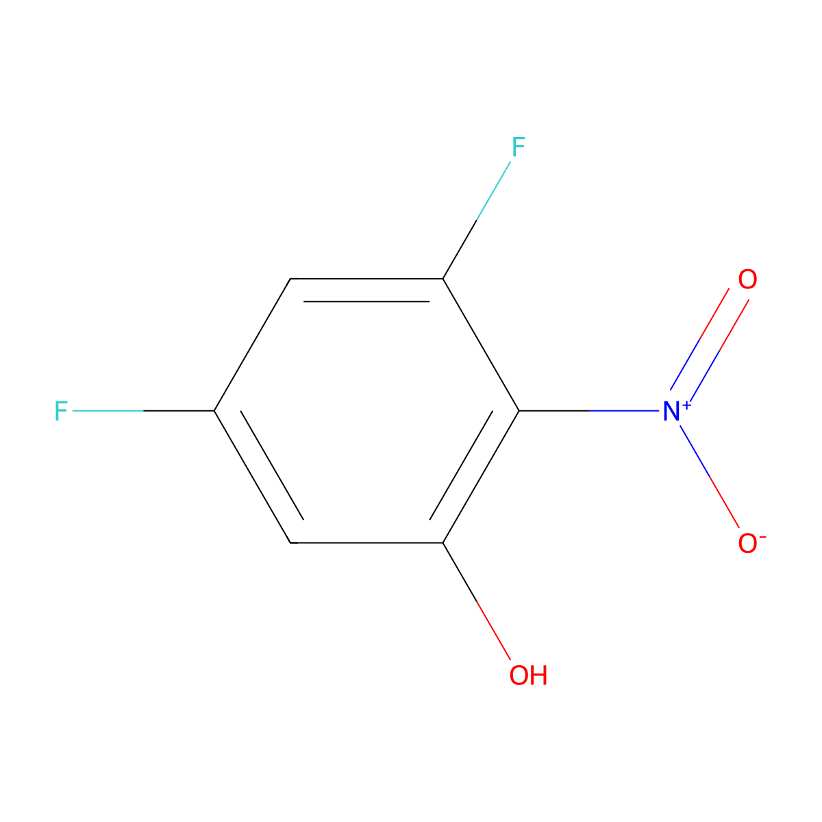 3,5-Difluoro-2-nitrophenol molecular structure, CAS 151414-46-9