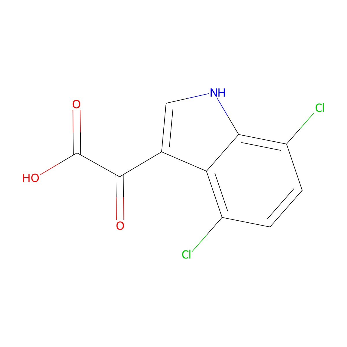 2-(4,7-Dichloro-3-indolyl)-2-oxoacetic Acid molecular structure, CAS 1514155-85-1